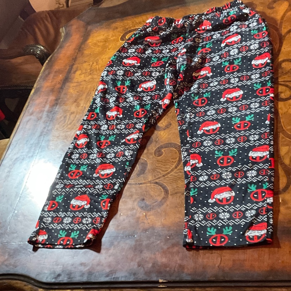 Aeropostale Black and Red Character Pajama Bottoms. #73